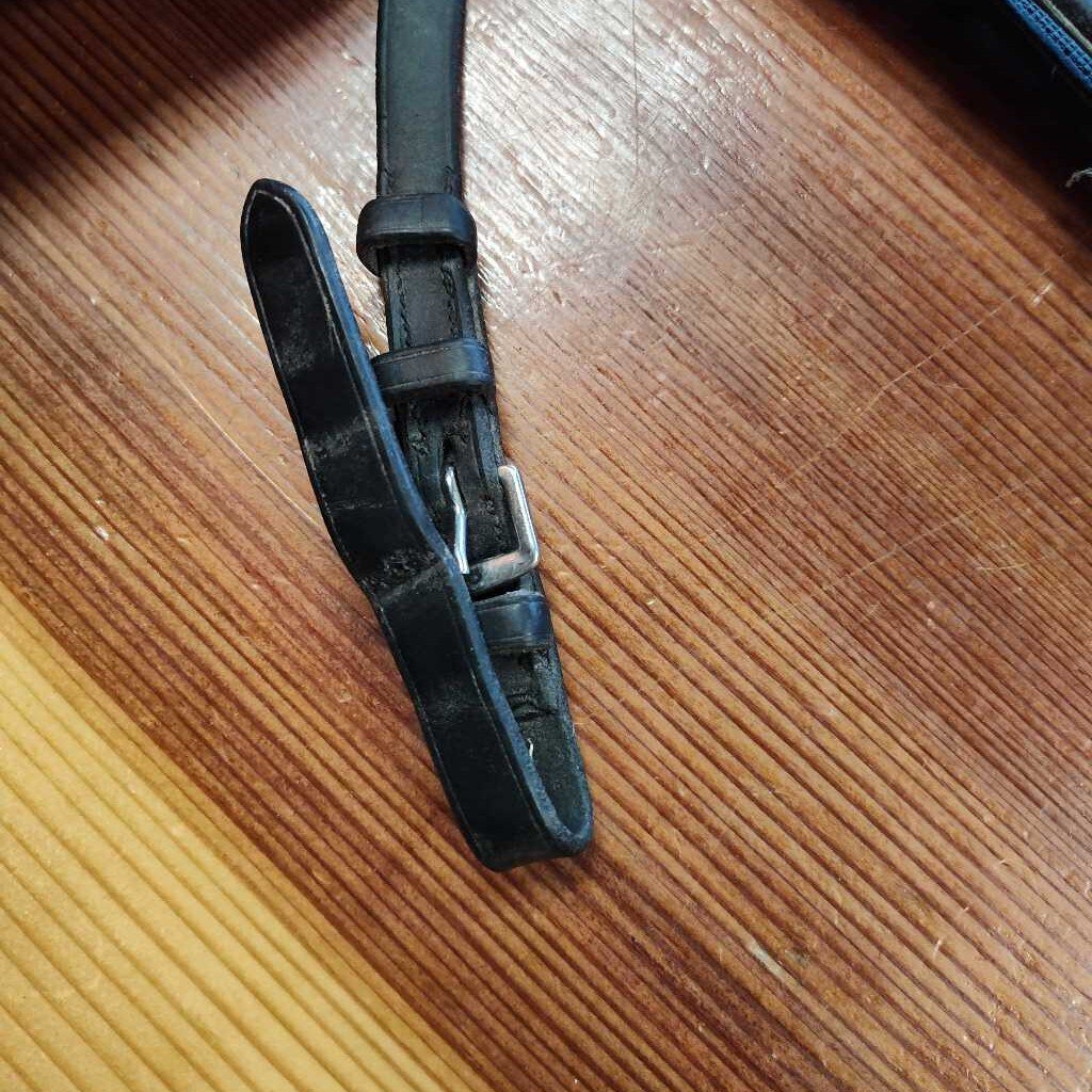 leather and rubber- used