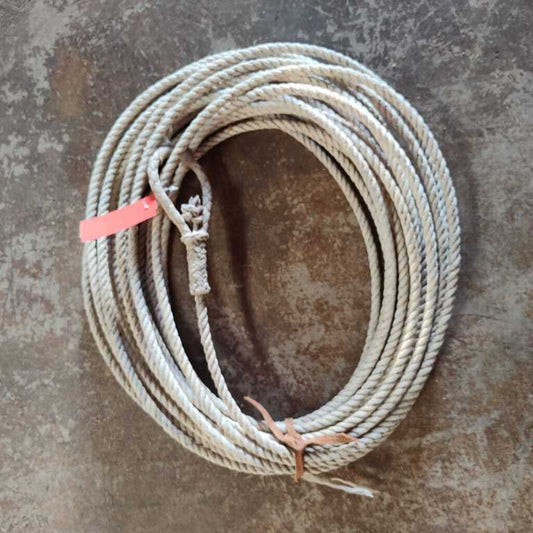 Rawhide roping rope