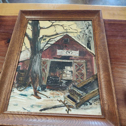 Painted- Vintage blacksmith