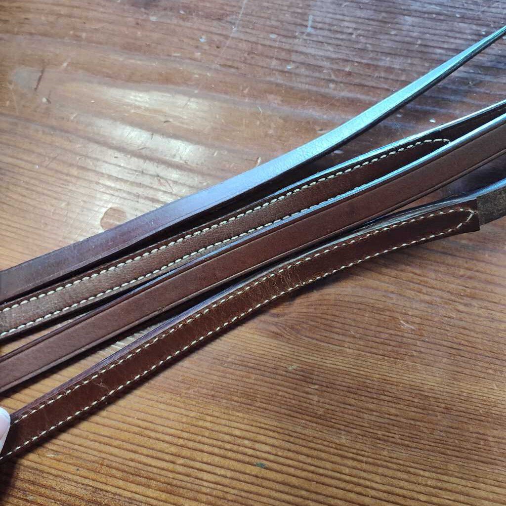 Leather split reins