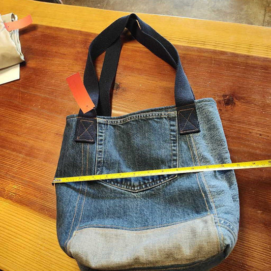 Denium Purse with flower lining