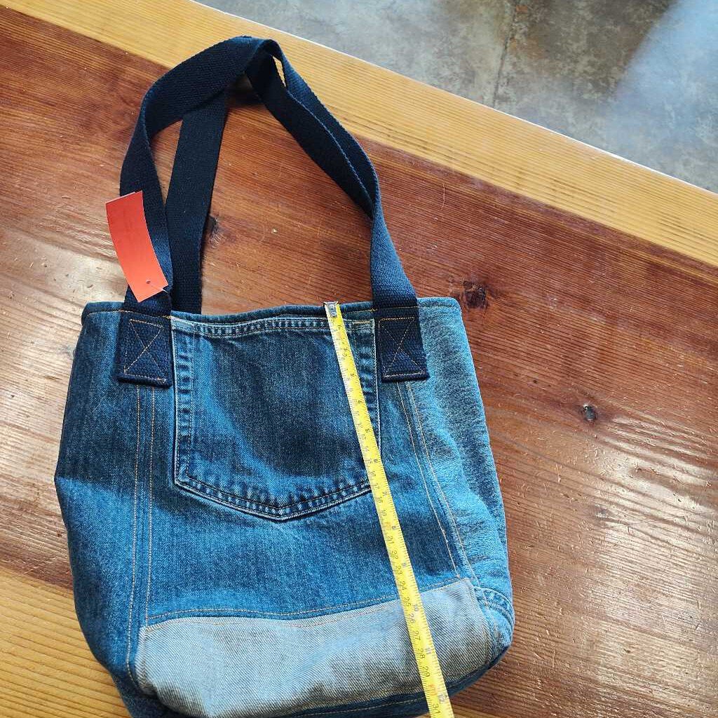 Denium Purse with flower lining