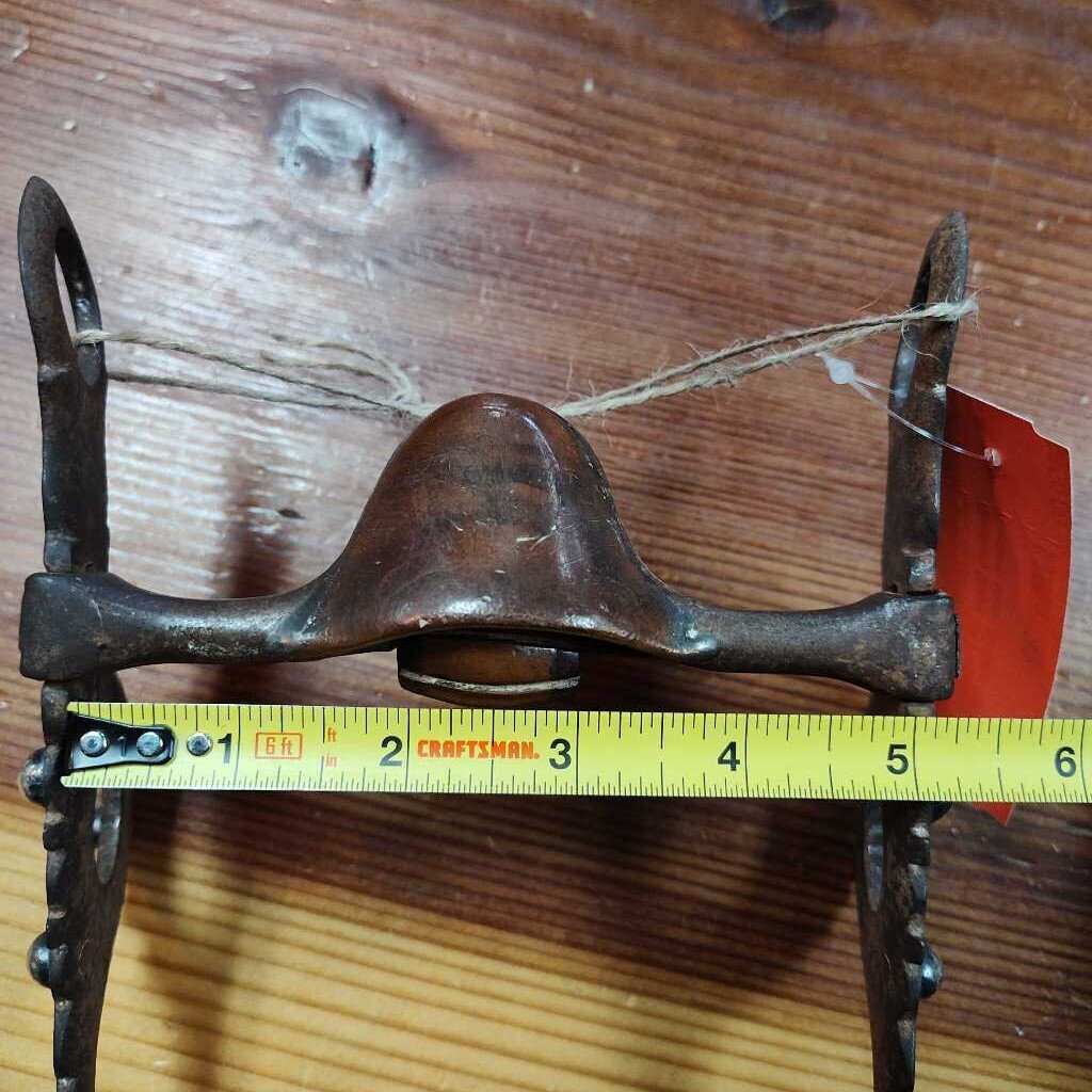 Western show bit-Blue Silver on antiqued steel