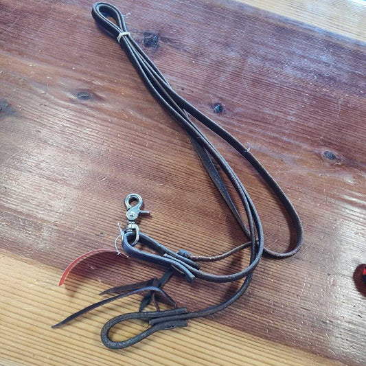 Leather thin trail/ ropeing reins