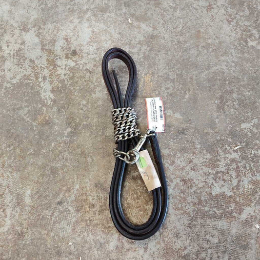 Leather lead with chain
