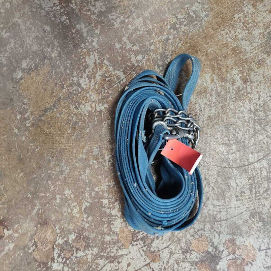 nylon/cotton webbed lunge lin with stud chain