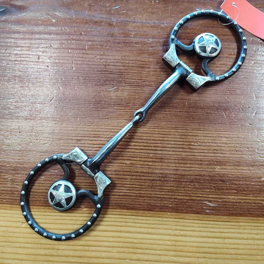 Western snaffle- dots and stars