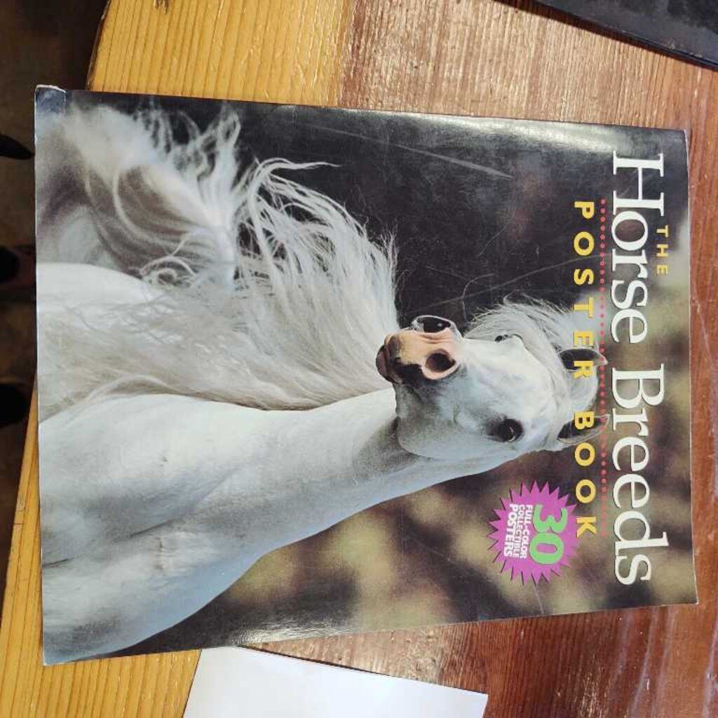 Horse breeds poster book