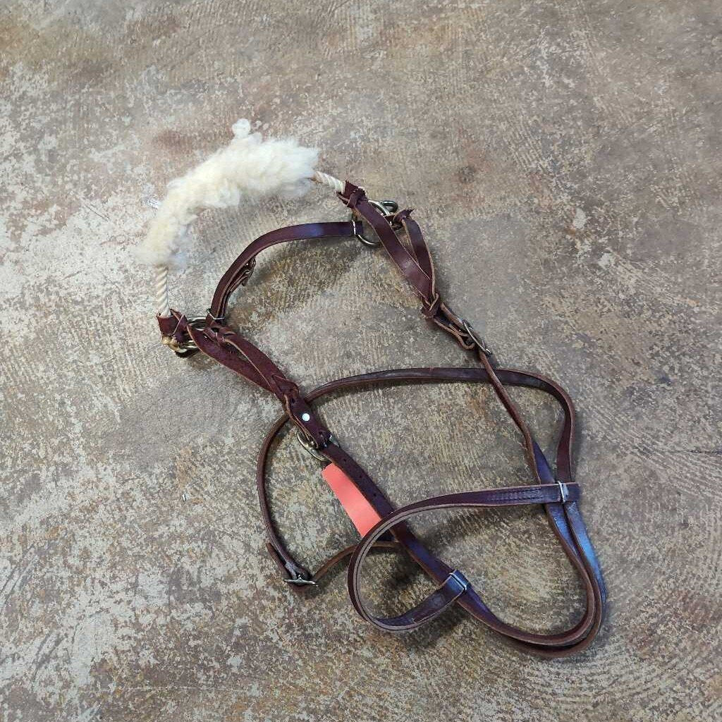 Leather sidepull