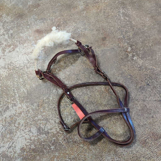 Leather sidepull