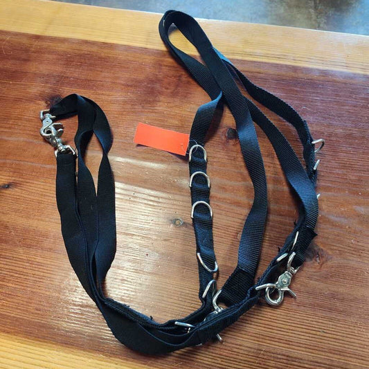 Elastic and nylon side reins