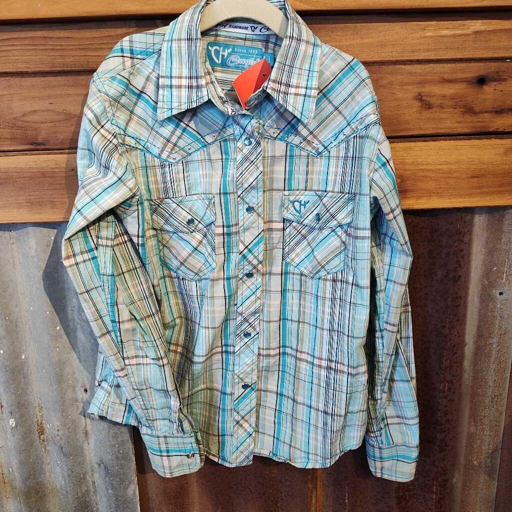 Long sleeve snap down