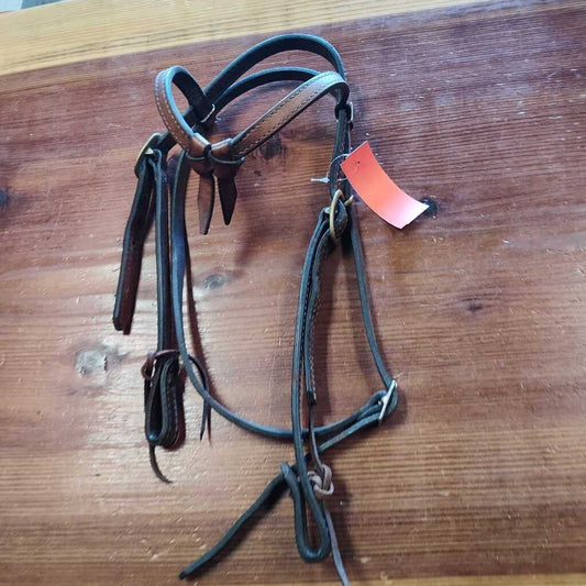 Leather knotted browband