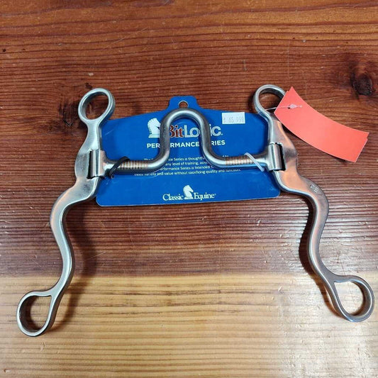 Short shank snaffle-high port