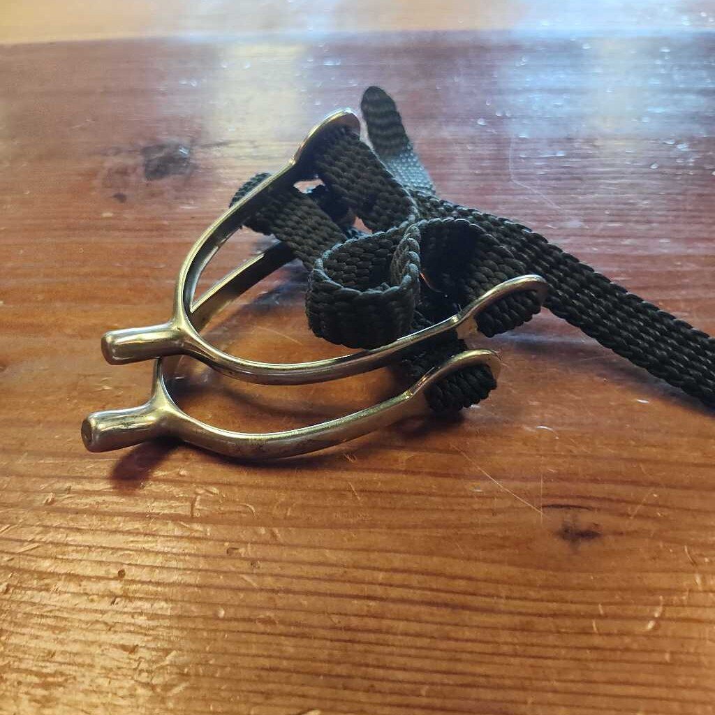 English spurs with nylon straps