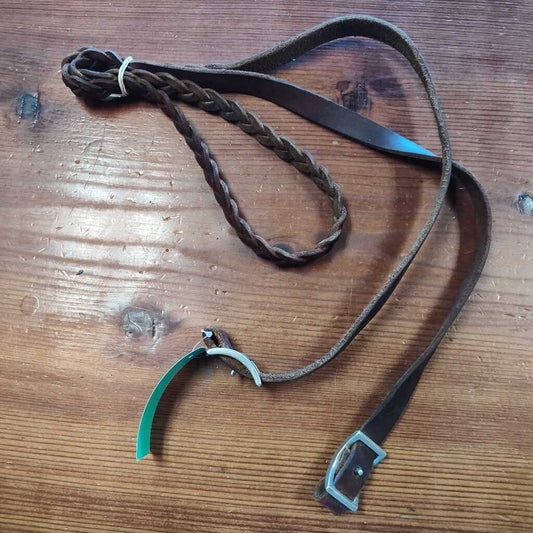 Leather braided roping/ barrel reins