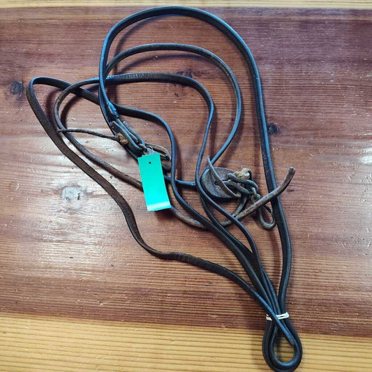 Thin leather split reins