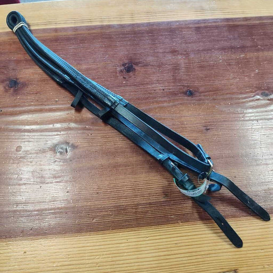 Leather and rubber grip reins