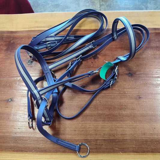 Biothane bitless bridle set