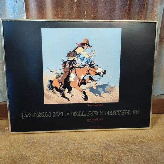 Jackson Hole Fall Arts framed poster