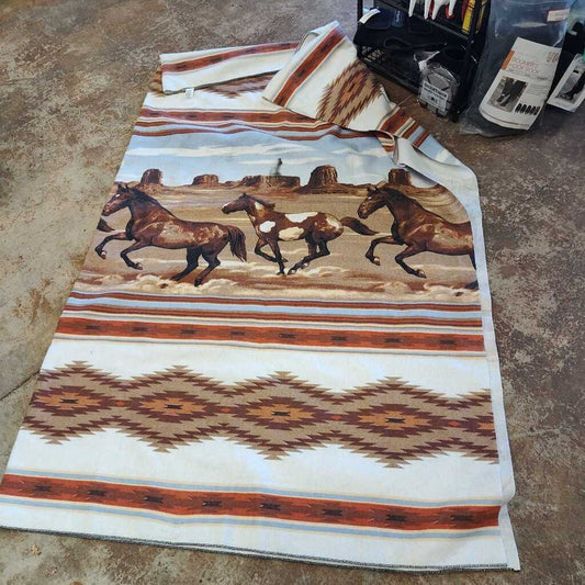 Horse theme blanket