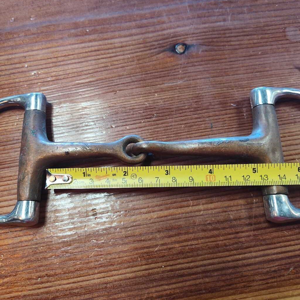 D ring snaffle- copper mouth