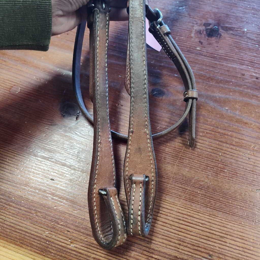 Browband bridle with rawhide detail