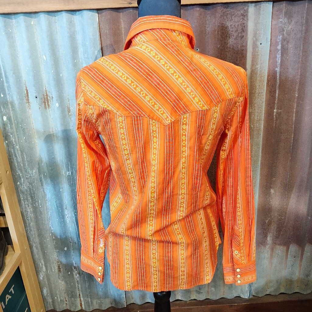Long sleeve snap front- ladies
