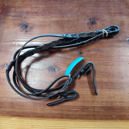 Braided english reins