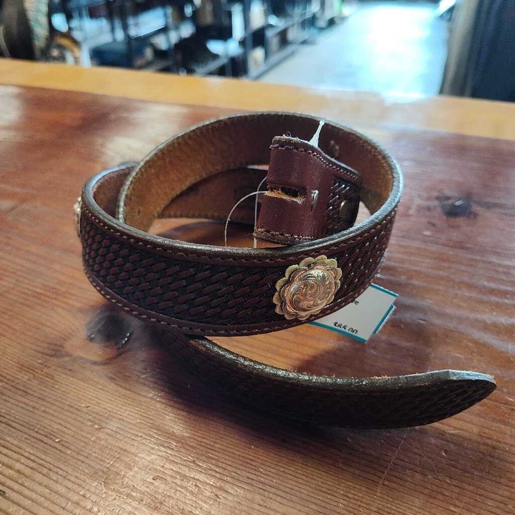 Basket weave and conchos