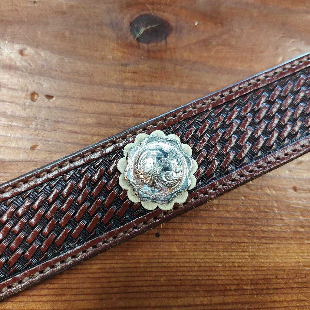 Basket weave and conchos