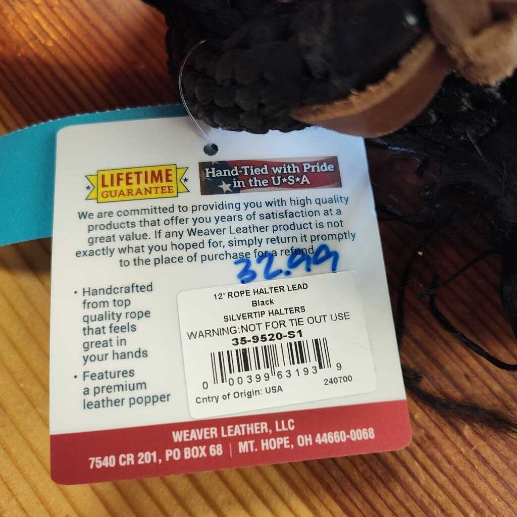 Tie on lead rope for rope halter