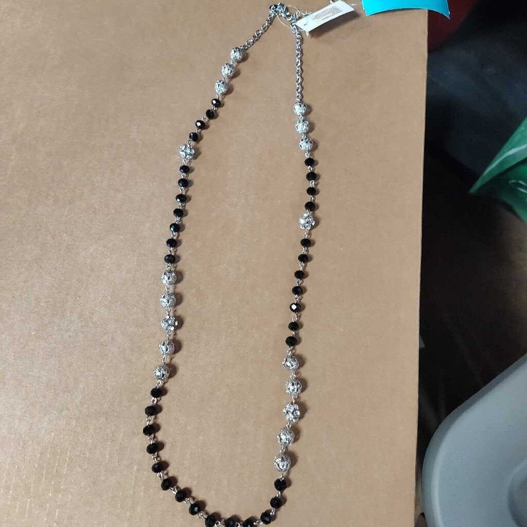 Necklace- long, balls