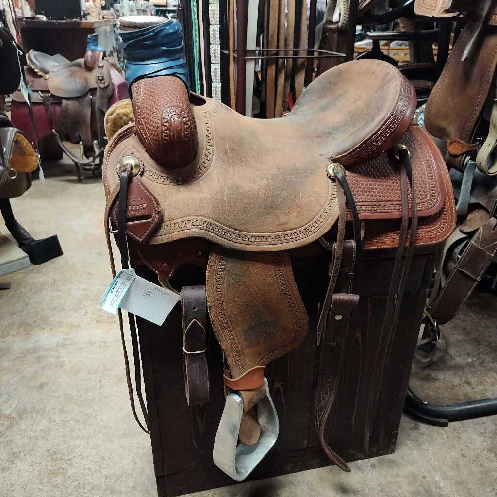 Roping saddle- set