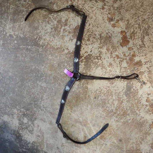 leather heart details