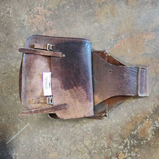 Leather saddle bag
