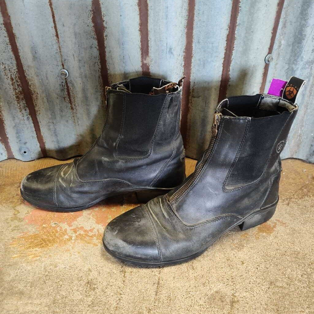 front zip paddock boots