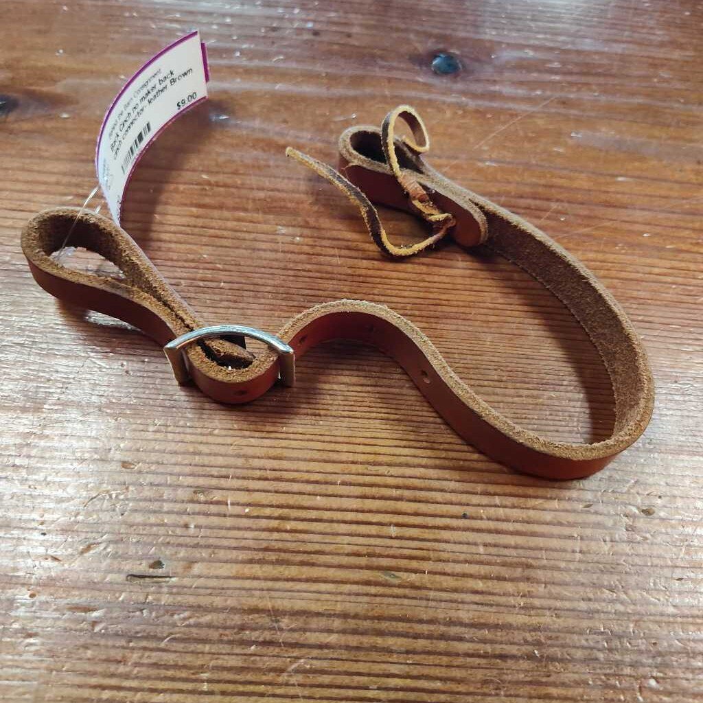 back cinch connector- leather