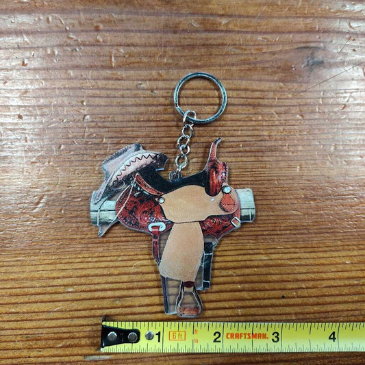Saddle keychain