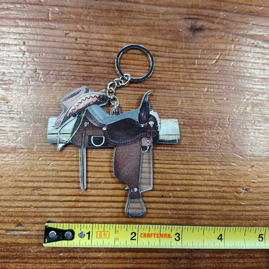Saddle keychain