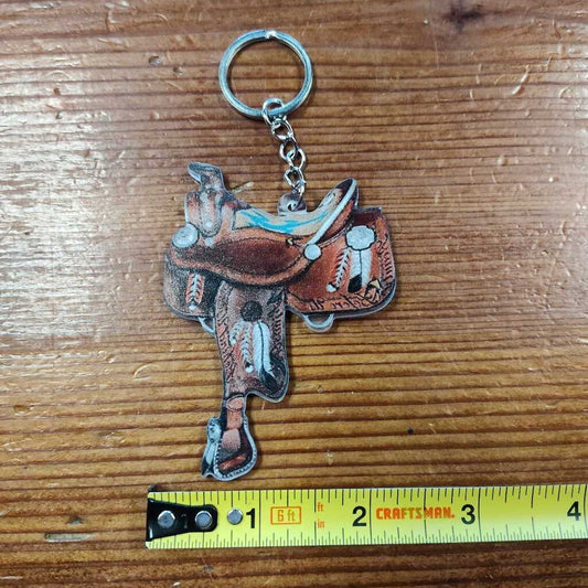 Saddle keychain