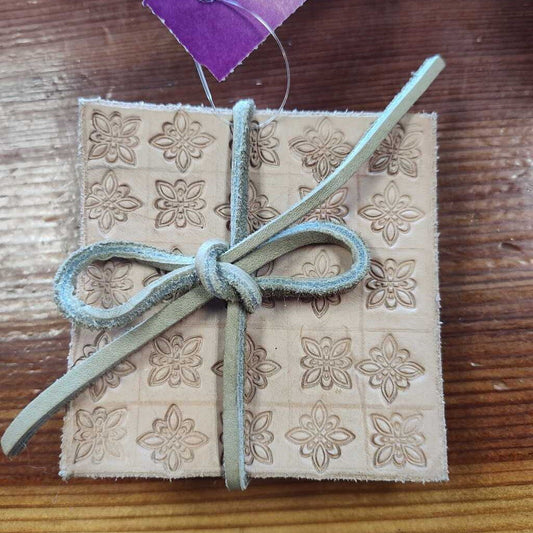 Leather coasters (set of 4)