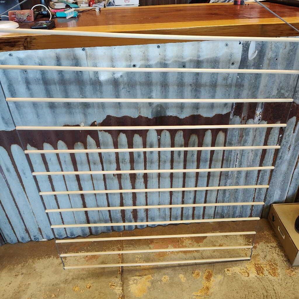 custom made ribbon rack for show