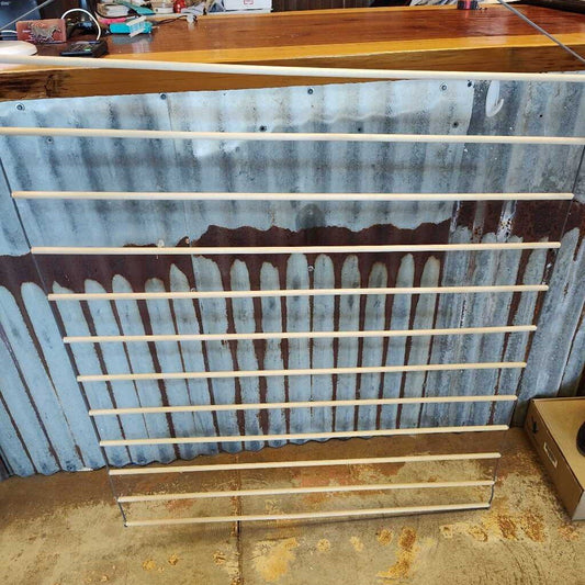 custom made ribbon rack for show