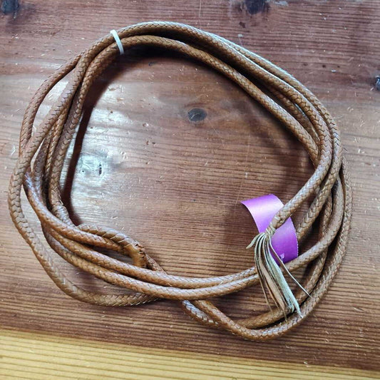 Leather reata rope