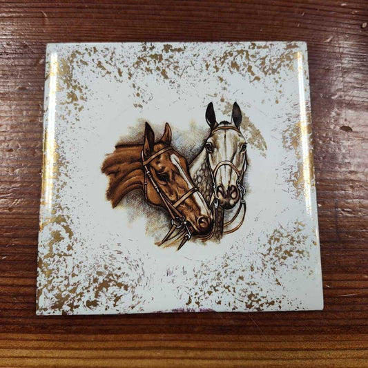 English horse tile