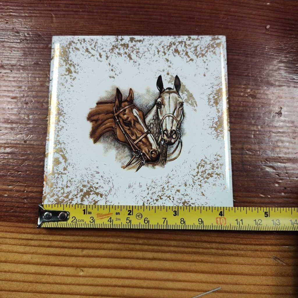 English horse tile