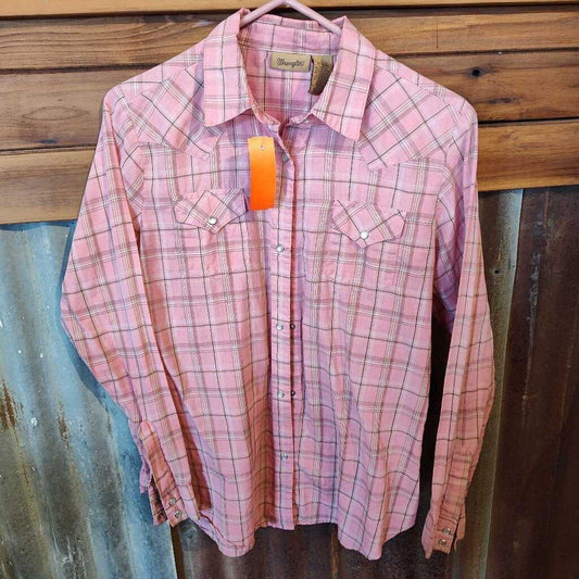 ladies-long sleeve button down