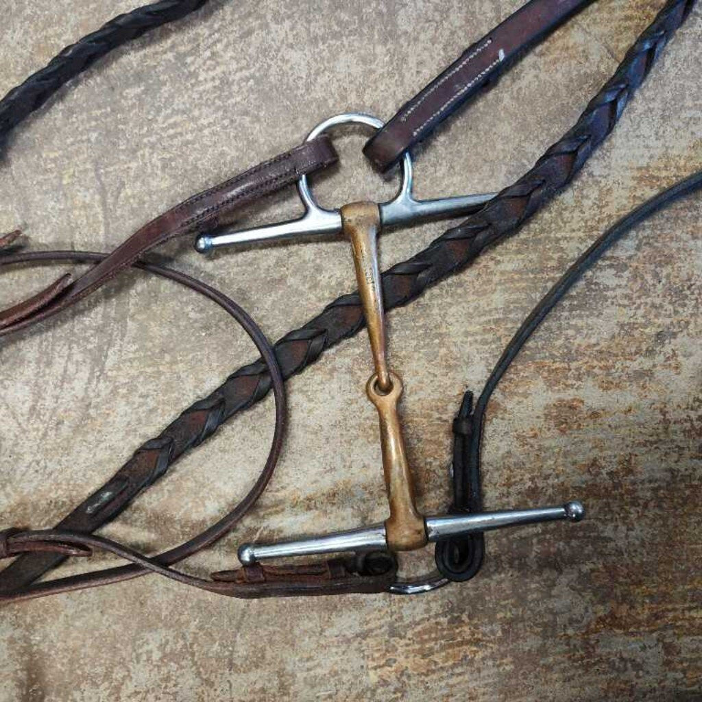 Set- bridle, reins, bit