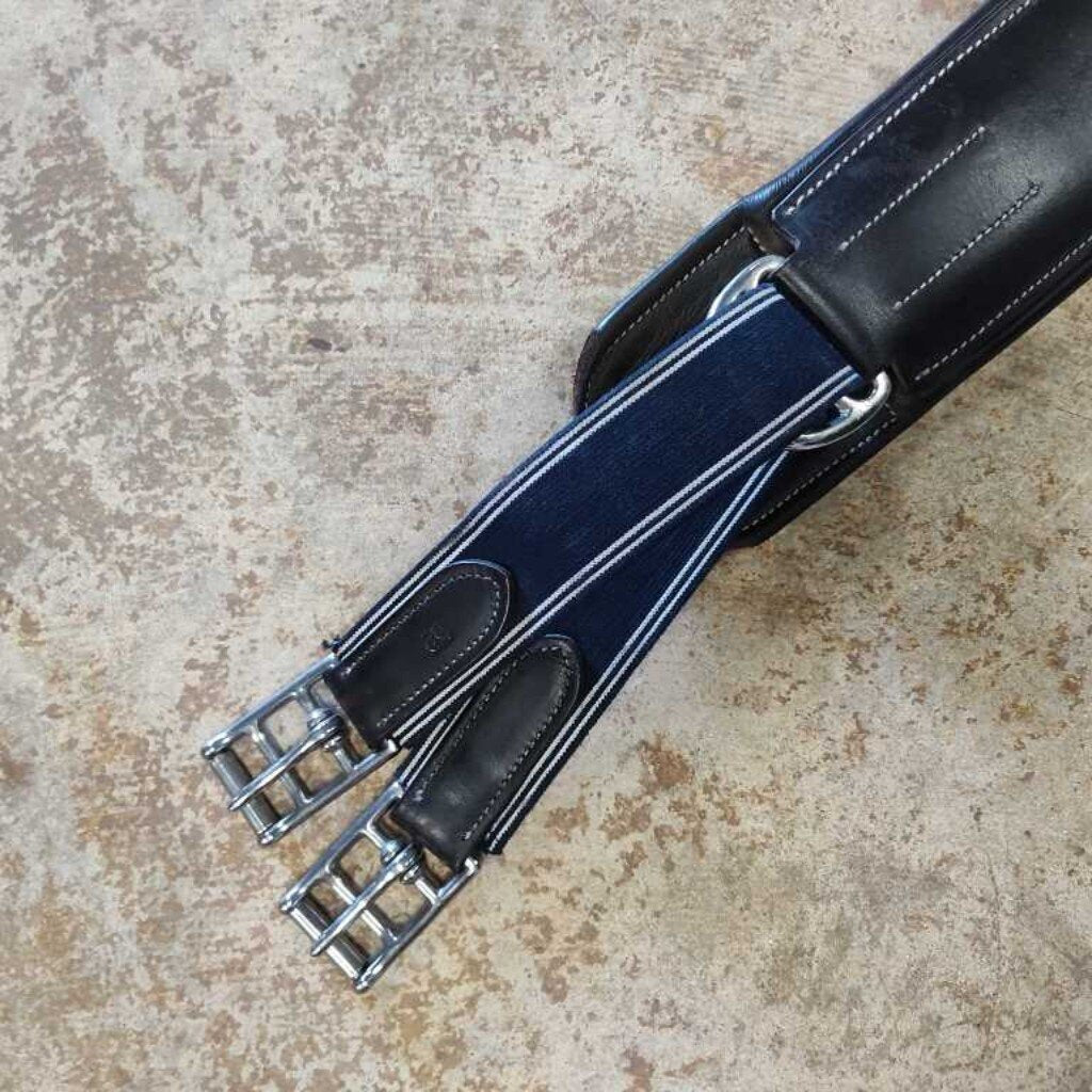 Elastic and leather- fancy stitch